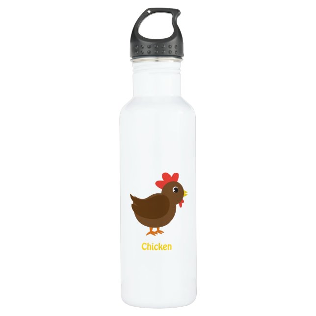 Botella De Agua Pollo (Anverso)