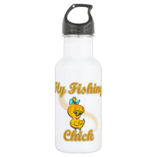 Botella De Agua Pollo de pesca de mosca
