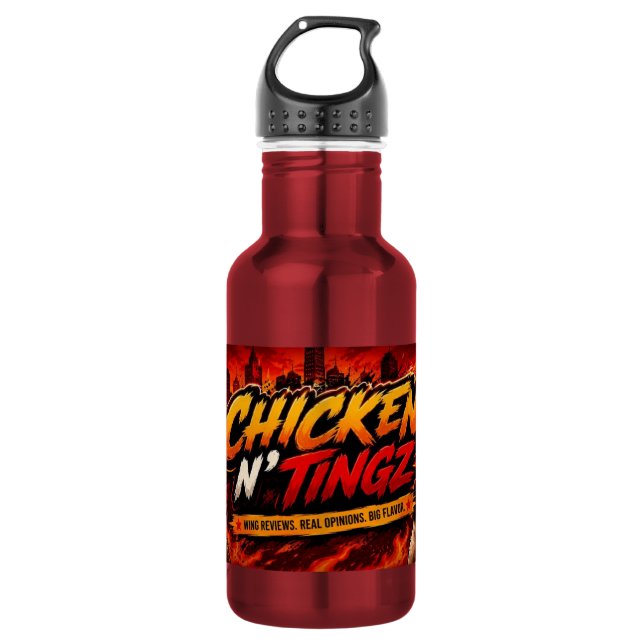 Botella De Agua pollo N' tingz (Anverso)