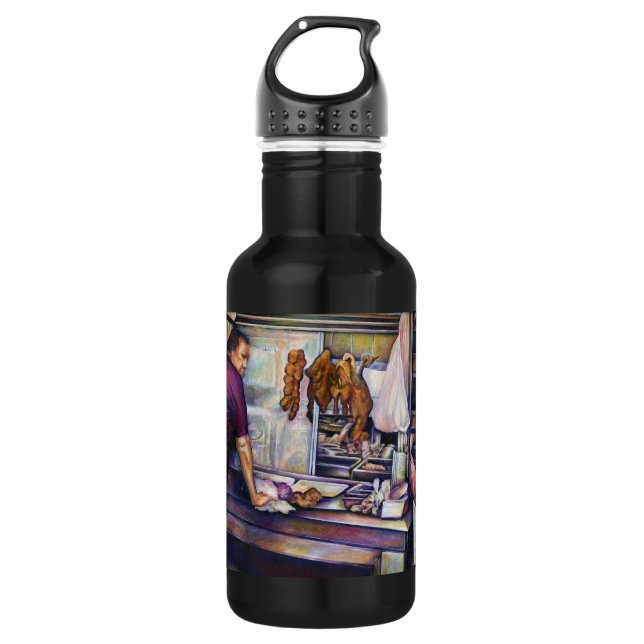 Botella De Agua Pollo sacudido por el sol, Singapur (Anverso)