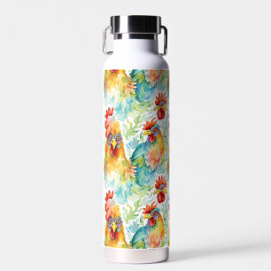 Botella De Agua Pollos acuáticos de la granja de maíz