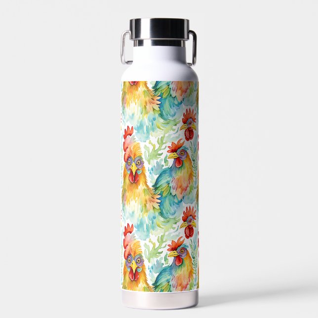 Botella De Agua Pollos acuáticos de la granja de maíz (Delantero)