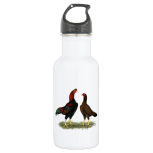Botella De Agua Pollos Aseel Black Red