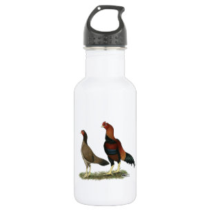 Botella De Agua Pollos de ruedas de acero