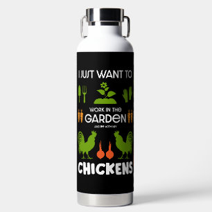 Botella De Agua Pollos Y Jardinería