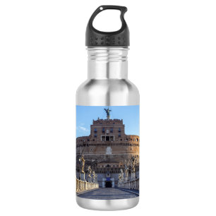 Botella De Agua Ponte y Castel Sant'Angelo - Roma, Italia