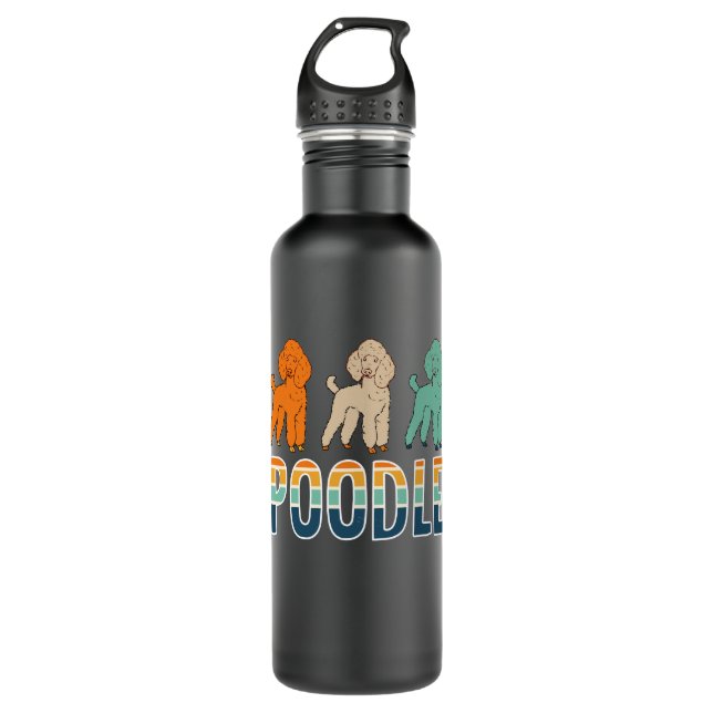 Botella De Agua Poodle (Anverso)