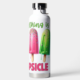 BOTELLA DE AGUA POPSICLES DE VERANO DE COLOR BRILLANTE