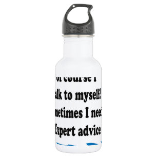 Botella De Agua Por Supuesto Que Hablo Conmigo Mismo