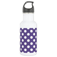 Pos de polka blanco sobre ultravioleta