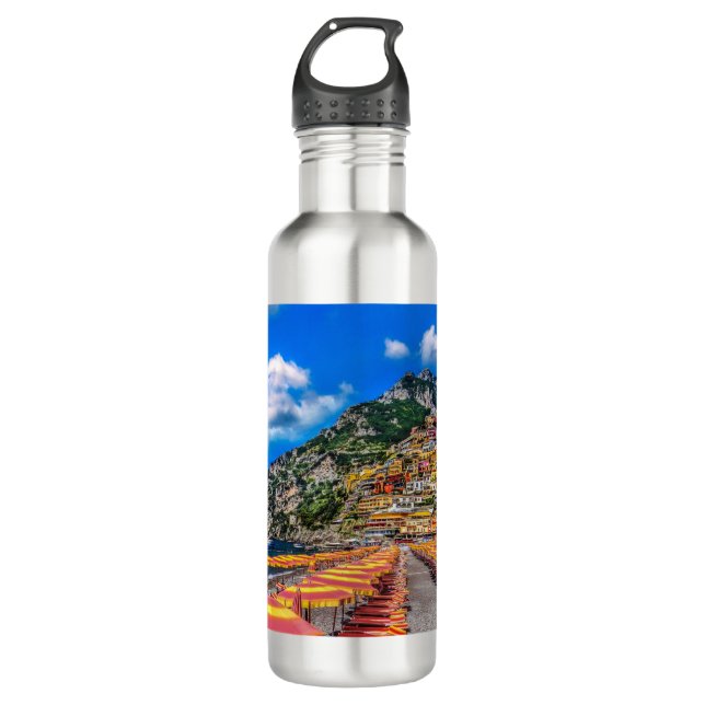 Botella De Agua Positano Italia Amalfi Costa Viajes (Anverso)