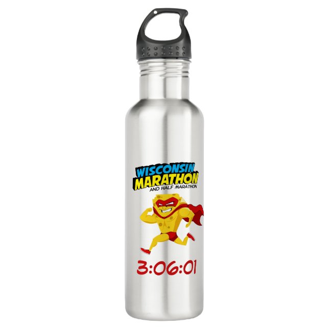 Botella De Agua Poste-Maratón del maratón de Wisconsin (Anverso)
