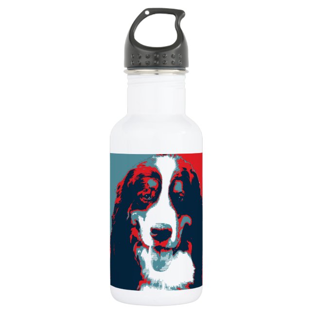 Botella De Agua Poster de parodia política de perro de montaña de  (Anverso)