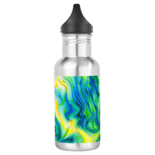 Botella De Agua Pour acrílica, azul, verde, amarillo /