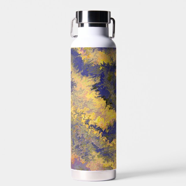 Botella De Agua Pour acrílica, bronce, oro, negro, cristales / (Delantero)