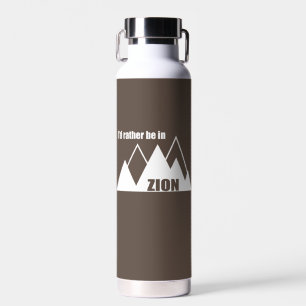Botella De Agua Preferiría Estar En El Parque Nacional Zion Montañ