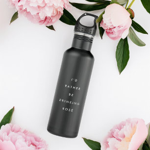 Botella De Agua Prefiero beber Rosé