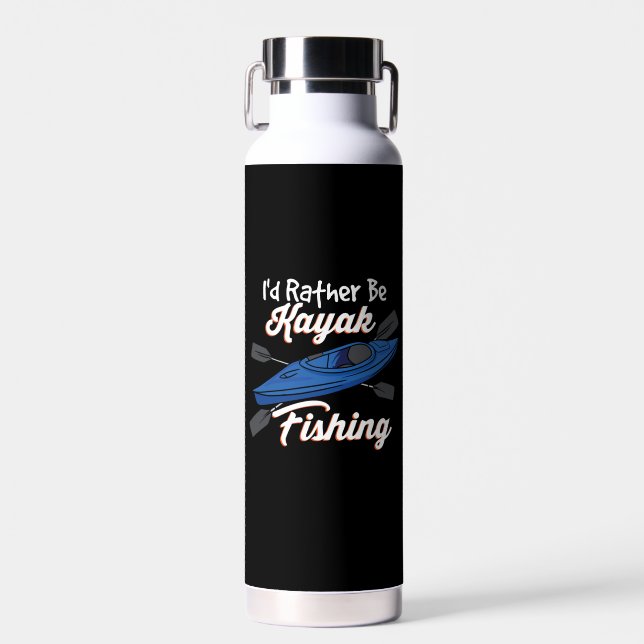 Botella De Agua Prefiero pescar Kayak (Delantero)