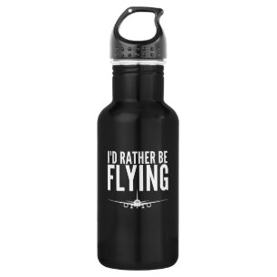 Botella De Agua Prefiero volar piloto de aviones