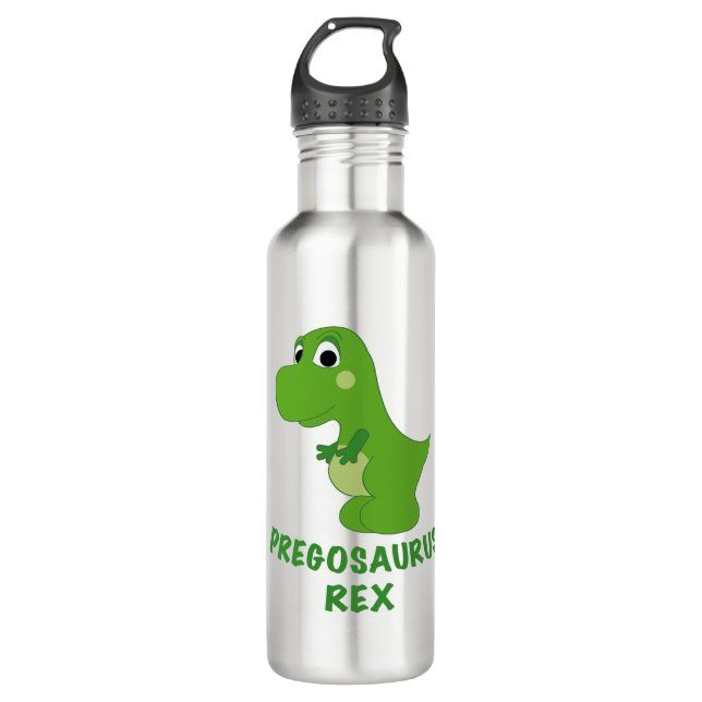 Botella De Agua Pregosauro Rex Embarazada T-Rex Cute Dinosaurio (Anverso)