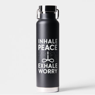 BOTELLA DE AGUA PREOCUPACIÓN DE INHALE PEACE EXHALE