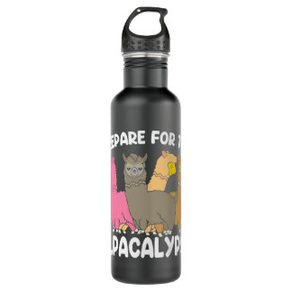 Botella De Agua Prepararse Para El Alpacalypse