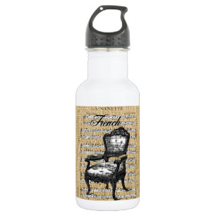 Botella De Agua Presidente francés en Burlap