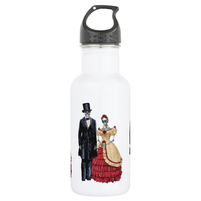 Botella De Agua Presidente Lincoln Skeleton, Halloween Skeleton (Anverso)