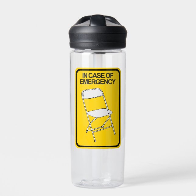 Botella De Agua Presidente plegable en funda de emergencia (Delante)