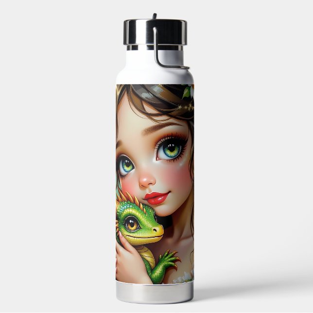 Botella De Agua Pretty  Fairy and Dragon Themed Girl's   (Izquierda)