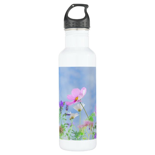 Botella De Agua Pretty Spring Wild Flowers (Anverso)