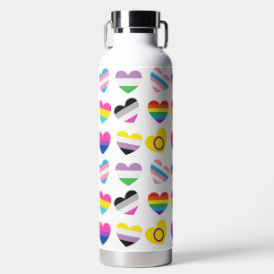 Botella de agua Pride Hearts