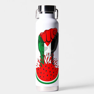 Botella De Agua Prima de resistencia palestina sobre la sandía