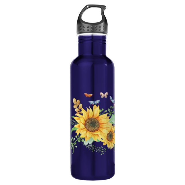 Botella De Agua primavera de girasol (Anverso)