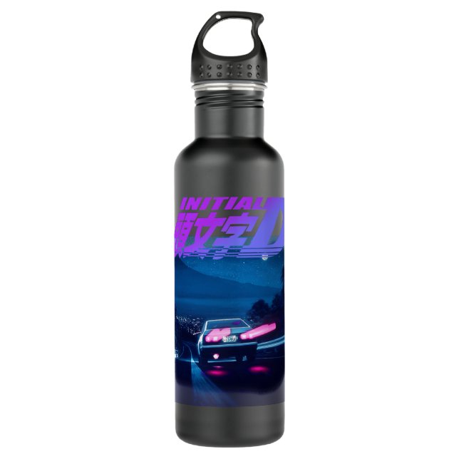 Botella De Agua Primer D Neon AE86 Classic (Anverso)
