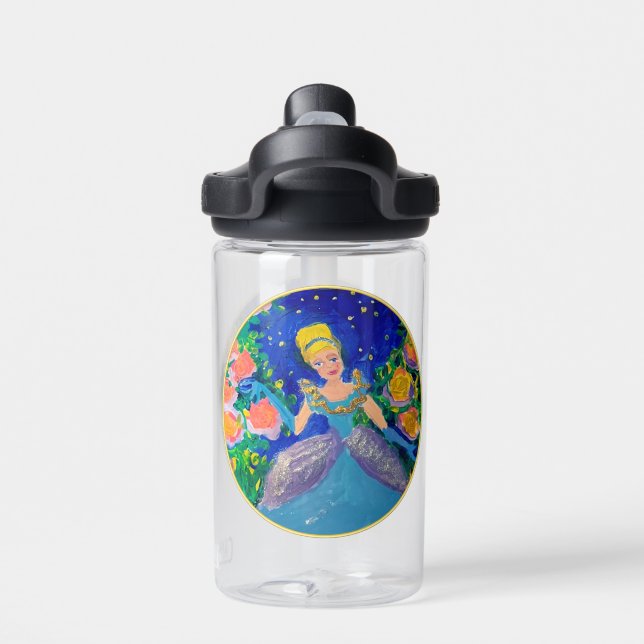 Botella De Agua Princesa "Arte de niños" (Parte trasera)