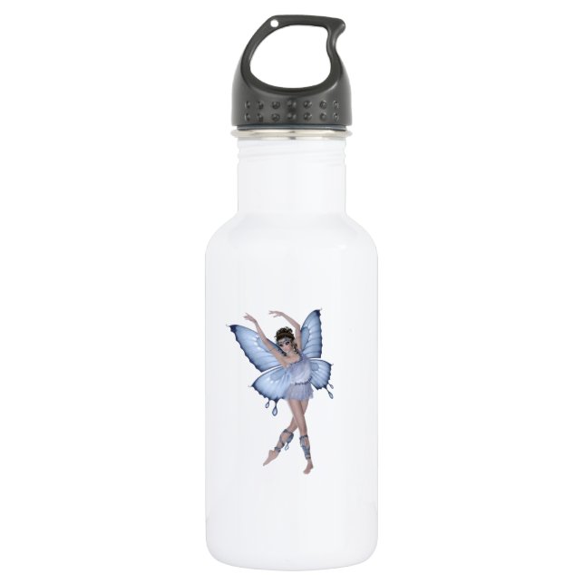 Botella De Agua Princesa de hadas de mariposa azul (Anverso)