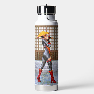 Botella De Agua Princesa Guerrera Mística Estilo Fantasía Oriental