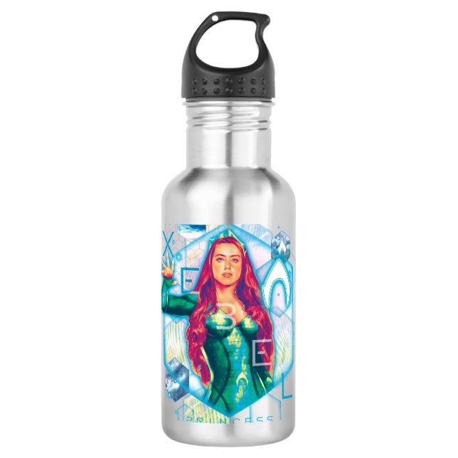 Botella De Agua Princesa Mera Hexagonal Graphic de Aquaman el | (Anverso)