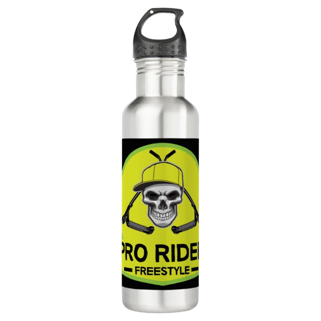 Botella De Agua Pro Scooter Free Rider Tricks Wate de acero inoxid (Anverso)
