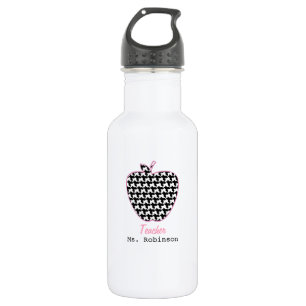Botella De Agua Profesor de Houndstooth Apple