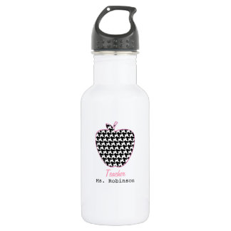 Botella De Agua Profesor de Houndstooth Apple