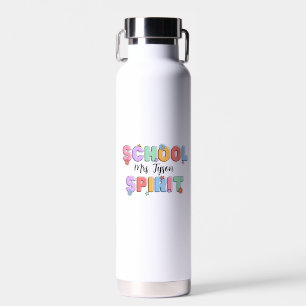Botella De Agua Profesora personalizada de espíritu escolar