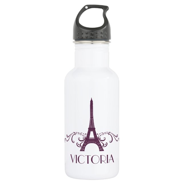 Botella De Agua Prosperar el morado francés (Anverso)