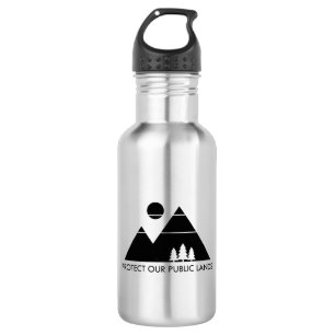 Botella De Agua Proteger la montaña de nuestras tierras públicas