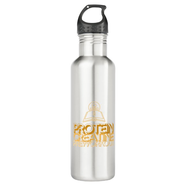 Botella De Agua Protein Creatine Preworkout Holy Trinity Gym Lifti (Anverso)