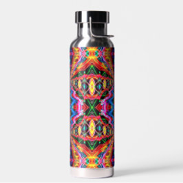 Botella de agua psicodélica de neón 2