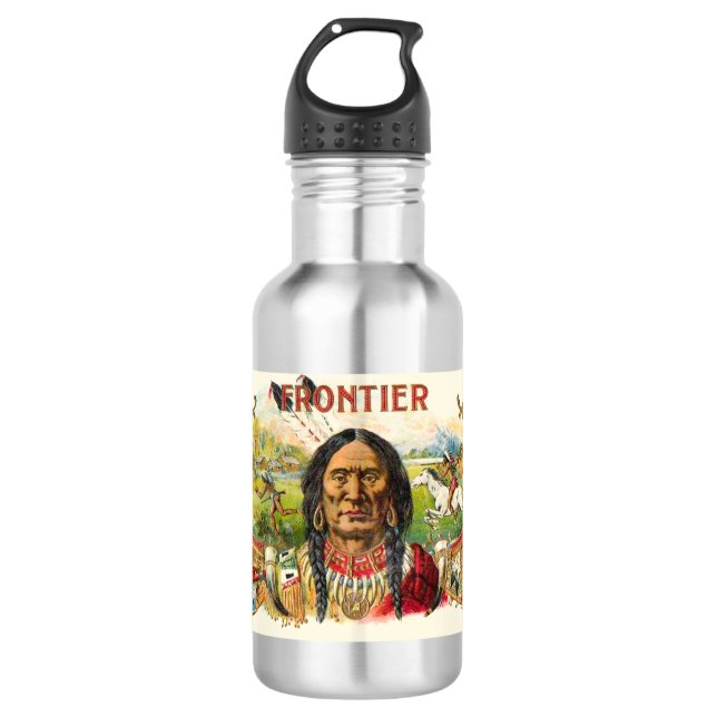 Botella De Agua Publicidad de cigarros fronterizos (Anverso)