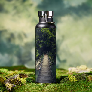 Botella De Agua Puente colgante simple río Idrijca, Eslovenia