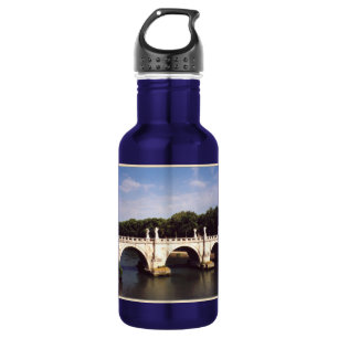 Botella De Agua Puente de Sant'Angelo en Roma, Italia